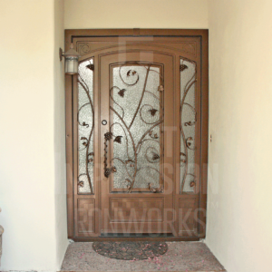 Texas Vineyard Iron Entry Door