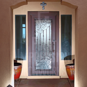 Athens-Iron-Entry-Door-Exclusive-Tuscan-Single-Active-Left-Hand-Forged-Straight-Square-w