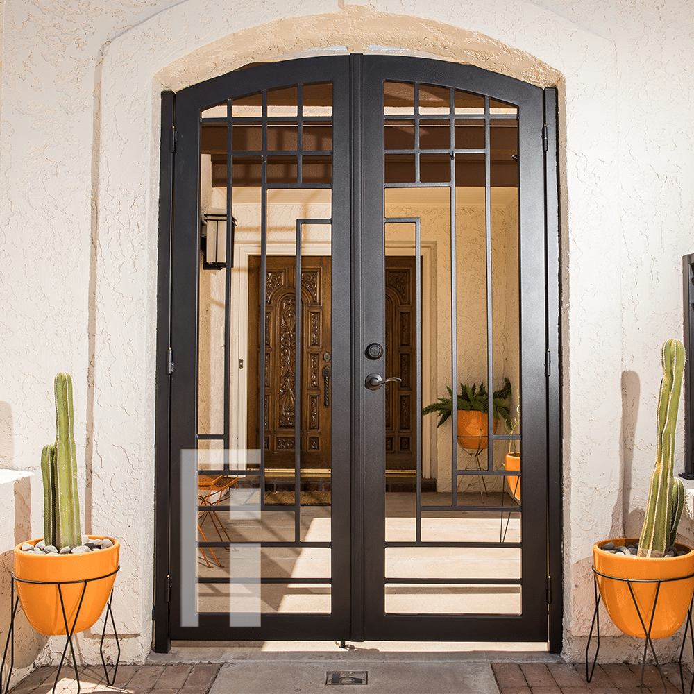 Stained Glass Iron Gate First Impression Ironworks