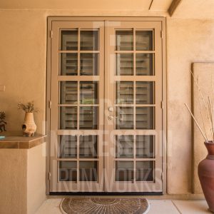 Clear View Bolzano French Iron Security Door