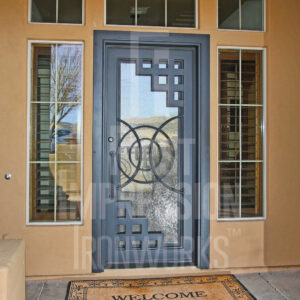 Texas Nouveau Iron Entry Door