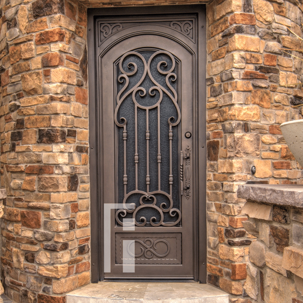 Verona Custom Iron Entry Door First Impression Ironworks