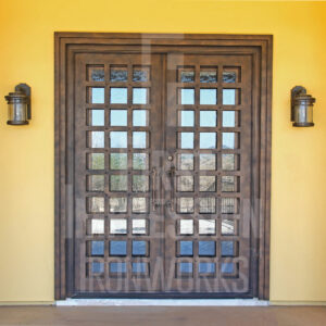 Texas Sante Fe French Iron Entry Door