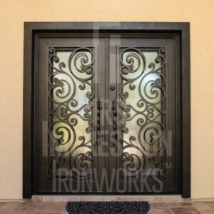Texas Tuscan Full French Iron Entry Doors