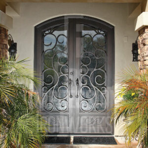 Texas Barcelona French Iron Entry Doors