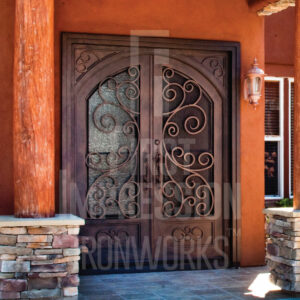 Texas Bristol French Iron Entry Doors