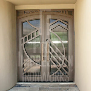 Texas Modern Custom French Iron Entry Doors