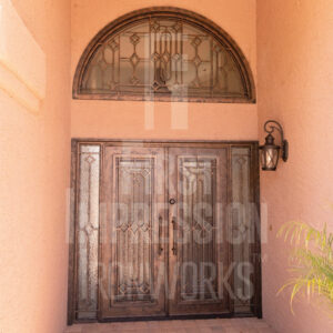 Texas Trilogy French Iron Entry Doors