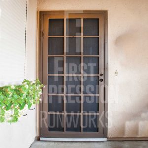 Colonial Iron Security Door Az First Impression Ironworks