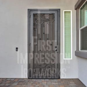 Oil Rubbed Bronze Athens Iron Security Door