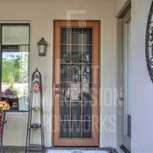 Hand Forged Colonial Iron Security Door