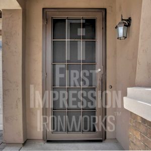 Texas Colonial Diamond Iron Security Door