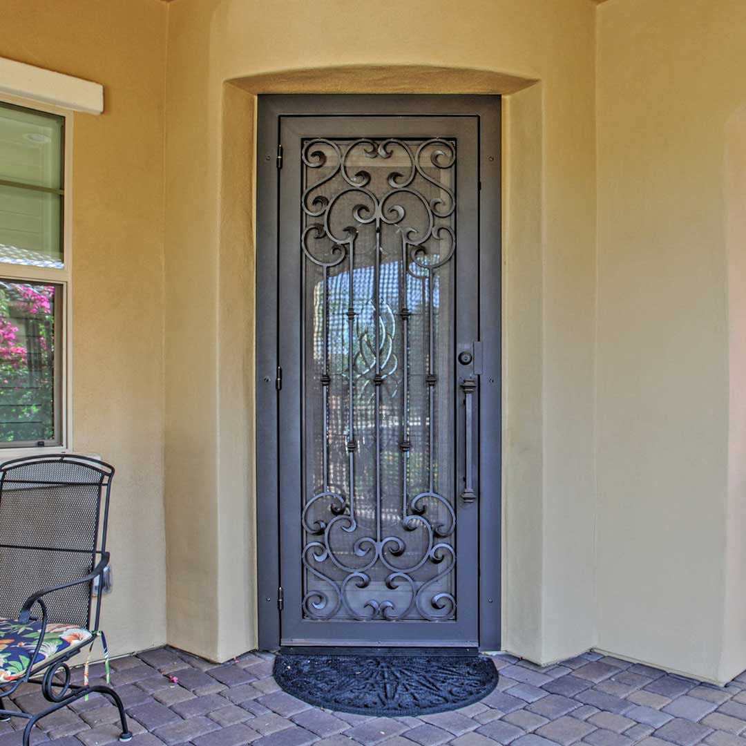 Naples Iron Security Door First Impression Ironworks