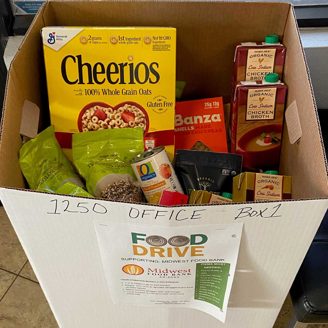 large packed food box filled with various foods