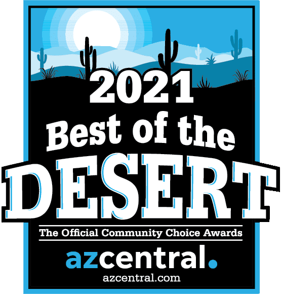 Logo for the 2021 Best of the Desert Community Choice Awards