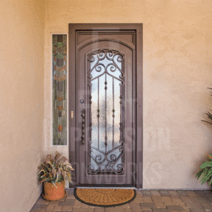 french-tip-iron-entry-door-exclusive-scrolls-tuscan-single-glass-hand-forged-arch-in-square w