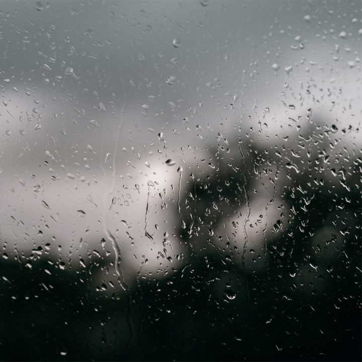 Rain drops on a window