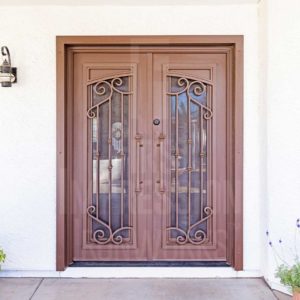 French-Tip-Iron-Entry-Door-Exclusive-Tuscan-French-Active-Right-Hand-Forged-Straight-Faux-Arch-w