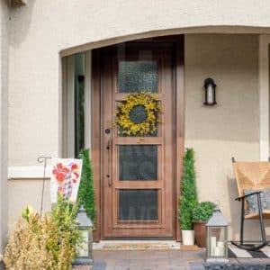 Hand Forged Desert Contemporary Exclusive Iron Entry Door