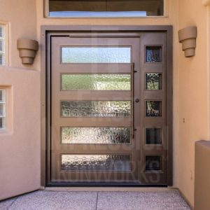 Desert Contemporary Iron Entry Door