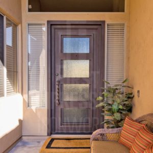 Desert Contemporary Exclusive Iron Entry Door