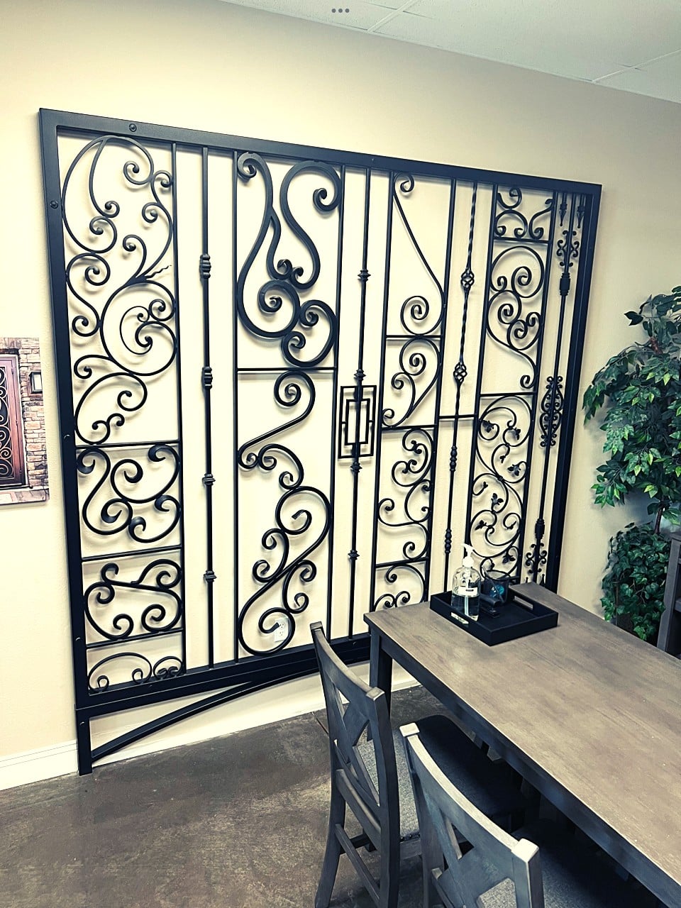 Interior of First Impression Ironworks Gilbert Showroom customer seating area