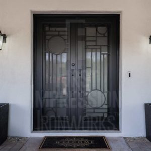 Night Groove Iron Entry Door