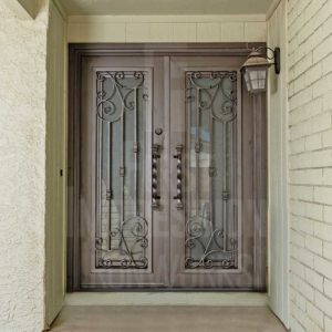 French Athens Iron Entry Door