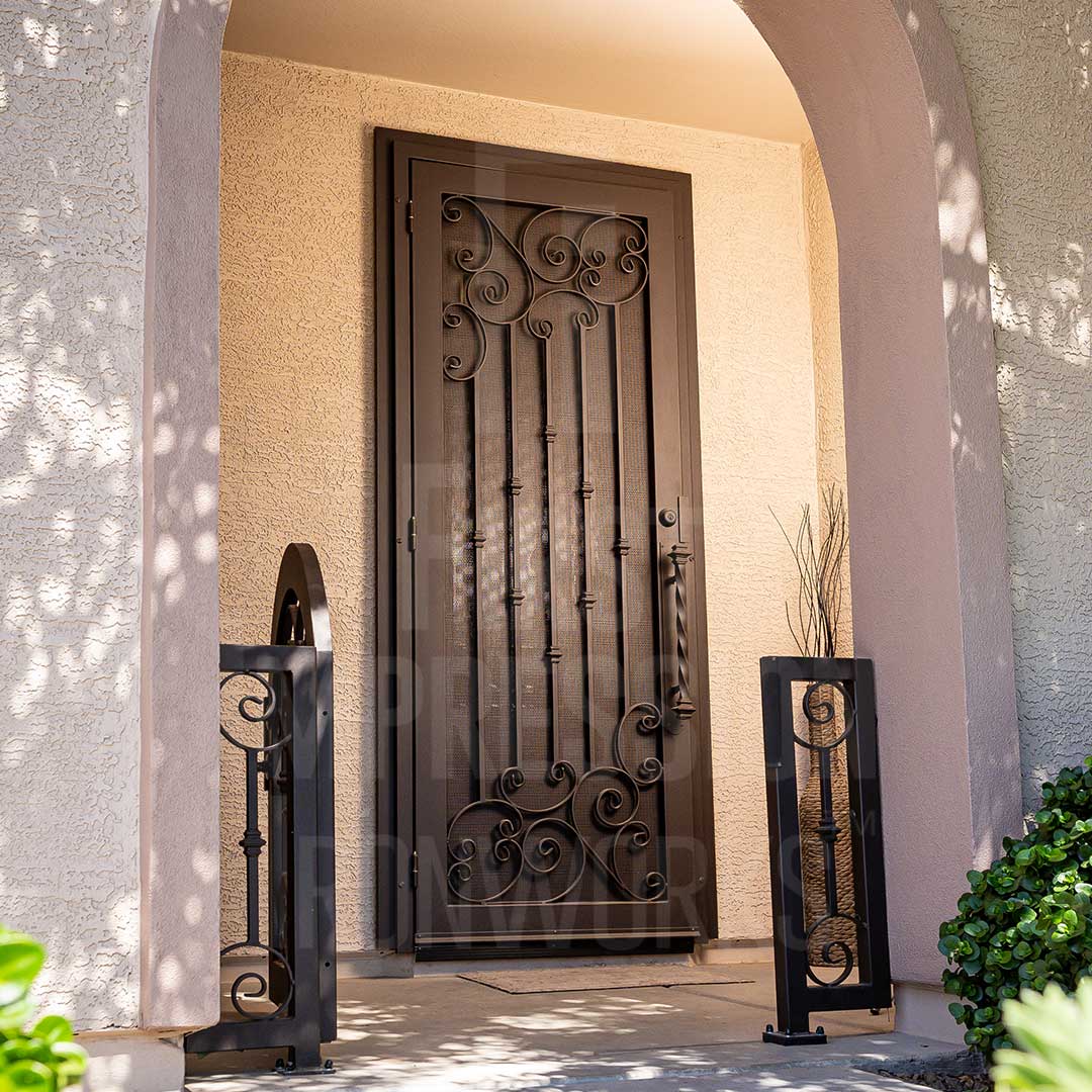 Signature Athens Iron Security Door | First Impression Ironworks