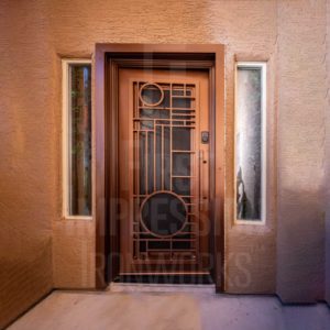 Exclusive Night Groove Iron Entry Door