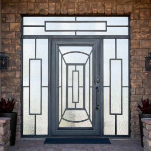 Exclusive Optical Iron Entry Door
