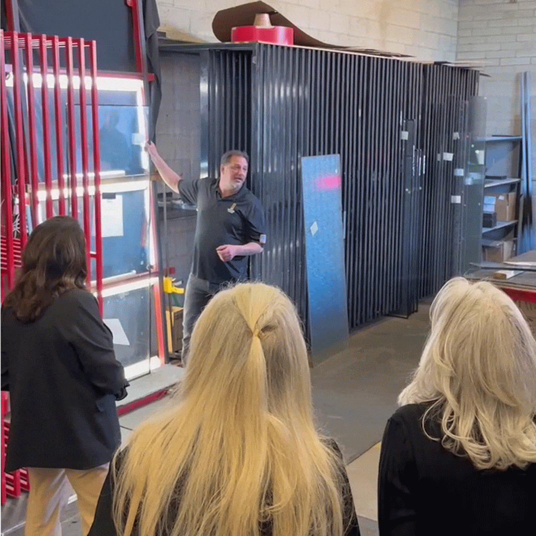 Demonstration lead by a First Impression Ironworks employee