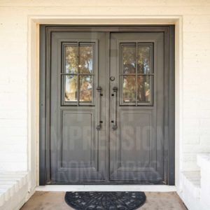 Colonial French Iron Entry Door