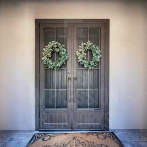 Colonial Iron Security Door with Kickplate
