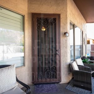 Napa Signtaure Iron Security Door with 2 Piece Lock & Lever