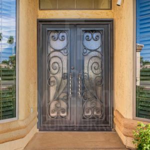 Exclusive French Bristol Iron Entry Door