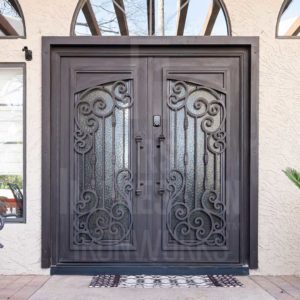 Custom French Exclusive Iron Entry Door
