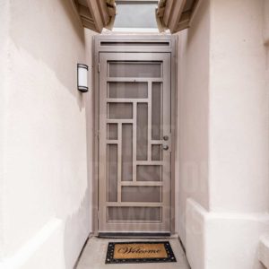 Modern Single Jazz Iron Security Door