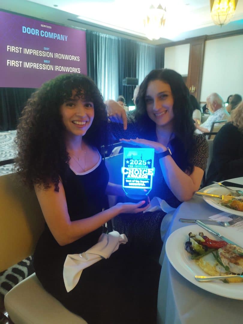 Marketing Team Members holding the Best of the Desert award