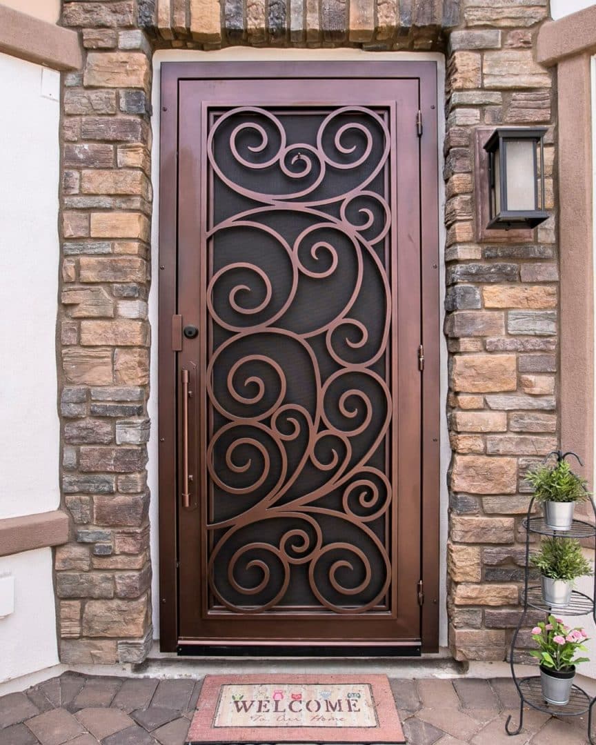 First Impression Ironworks Iron Security Door