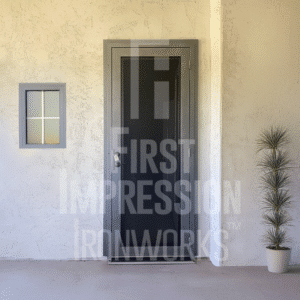 Texas Clearview Iron Security Door - Mesh Screen