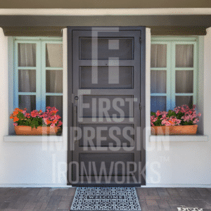 Desert Contemporary Iron Security Door