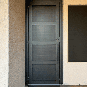 Texas Desert Contemporary Iron Security Door Single