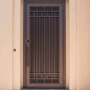 Texas Penasco Iron Security Door with Iron Handle