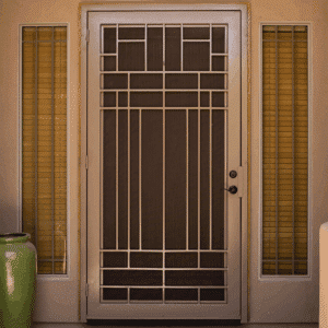 Texas Penasco Iron Security Door with Bug Screen