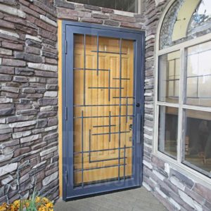 Texas Tetris Clean Lines Iron Security Door