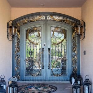 Acanthus Iron Entry Door