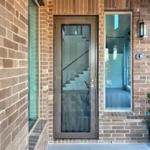 Texas Clearview Iron Security Door with Bug Screen