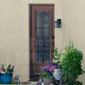 Colonial Diamond Iron Entry Door