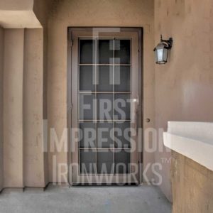 Colonial Diamond Single Iron Security Door